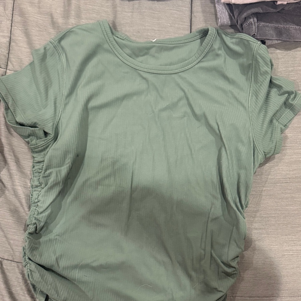 lululemon athletica Sage Green Short Sleeve Tee